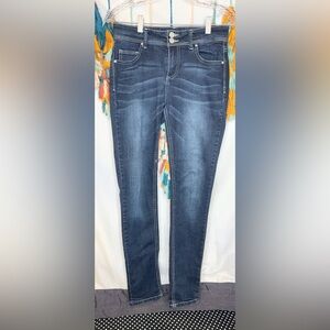Indigo Rein Skinny Jeans Women’s Size 7 Dark Wash Stretch Denim High Rise